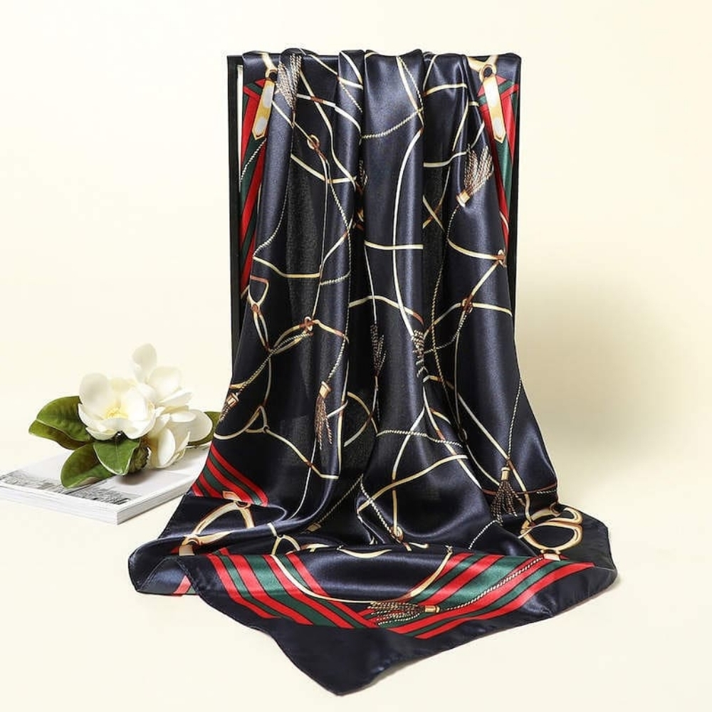 Black Silk scarf